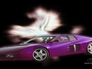 ferrari testarosa purple wallpaper